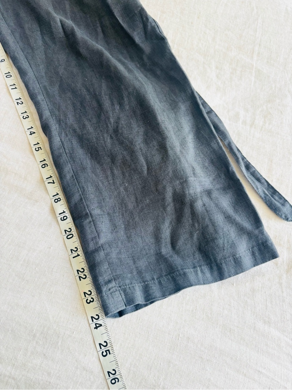 Kuhl Fresco Jumpsuit Sleeveless V-Neck Tie-Waist Cropped Jumpsuit - Charcoal - Picture 12 of 12